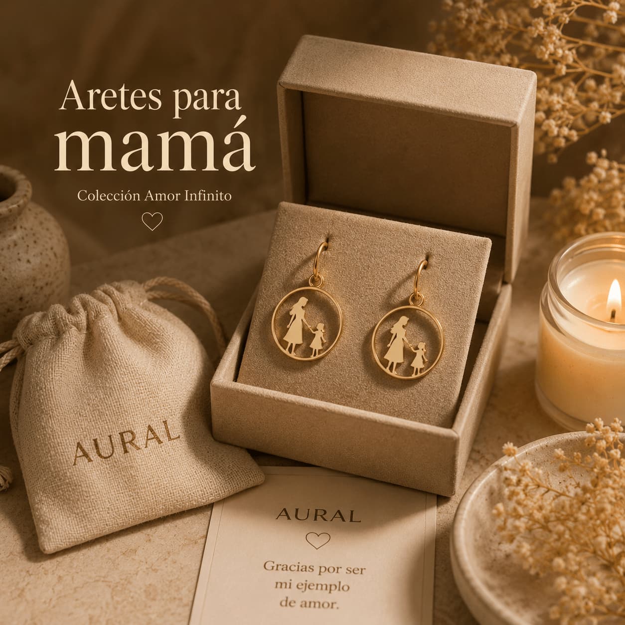 Aretes para mamá — mamá e hija