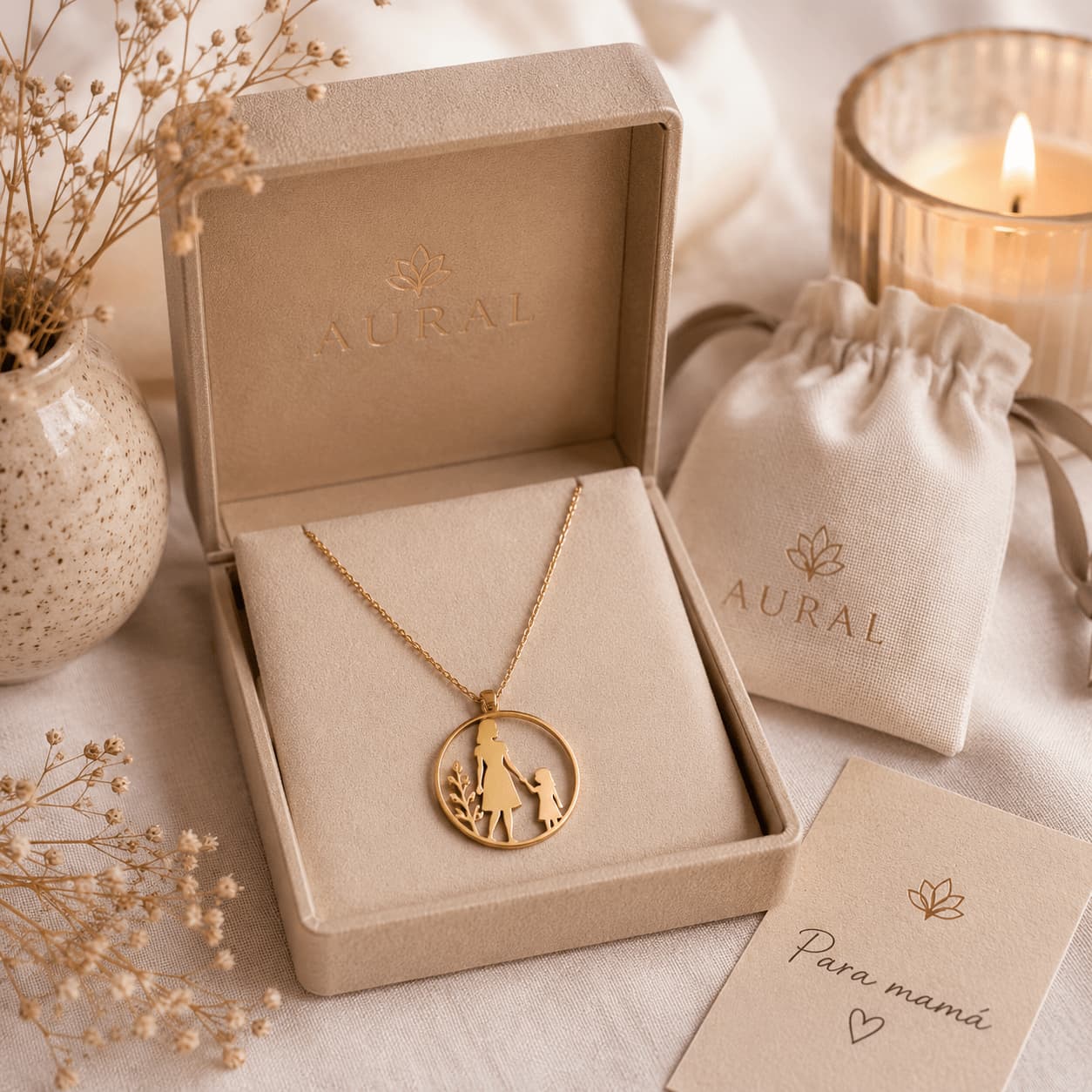 Cadena para mamá — mamá e hija
